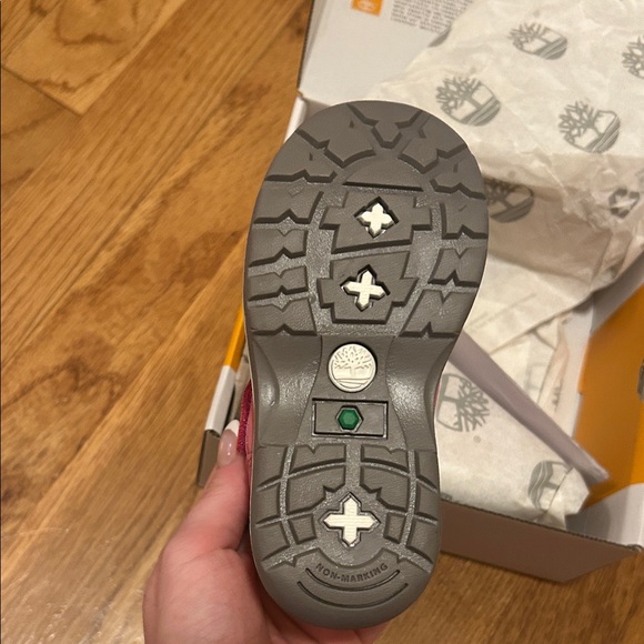 Timberland Kids' Pink and Gray Sneakers - Picture 2 of 3